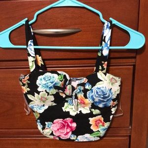 Floral crop top